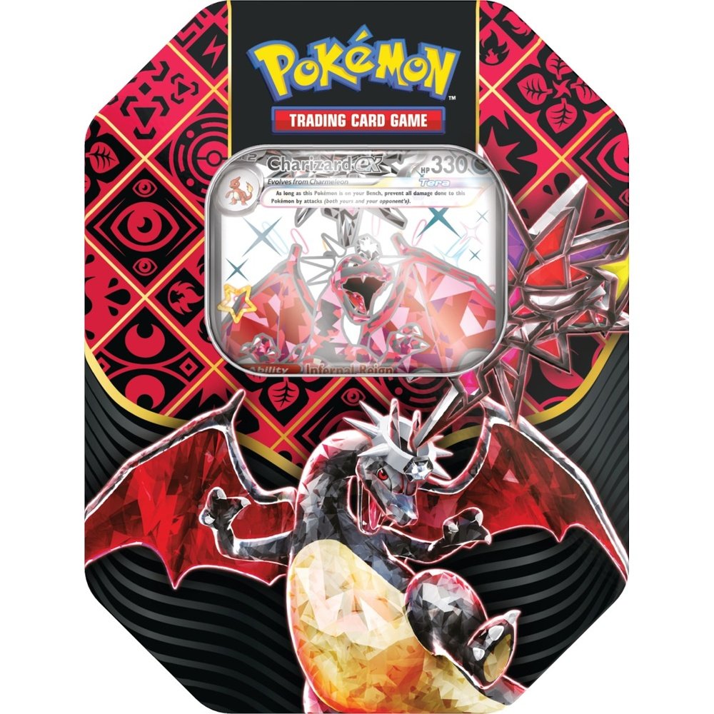 Pokemon Paldean Fates Charizard Tin Cardcenter no pokemon-paldean-fates-charizard-tin-cardcenter-no