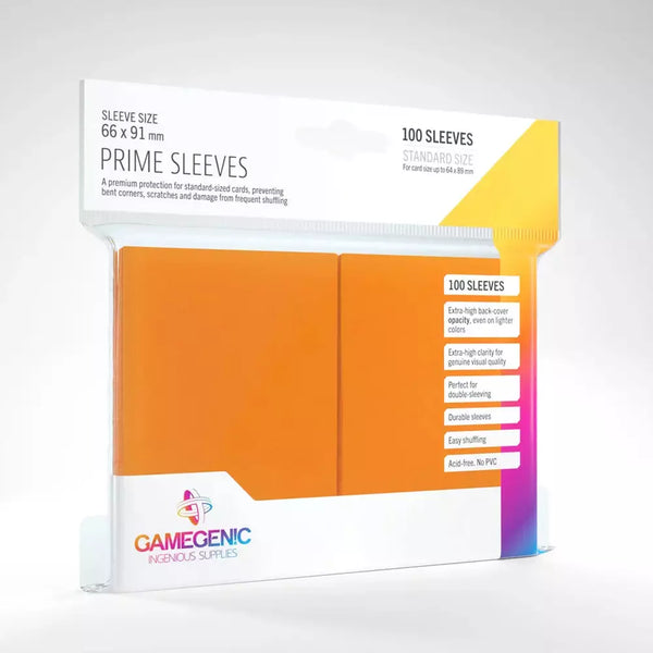 Gamegenic - Prime Sleeves x100 Oransje
