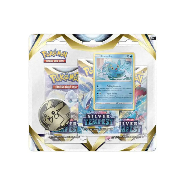 Pokemon - Silver Tempest - 3-pack Blister Manaphy