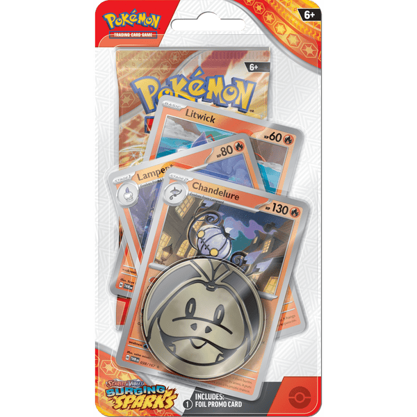 Pokemon Surging Sparks 1 pack Premium Blister Chandelure