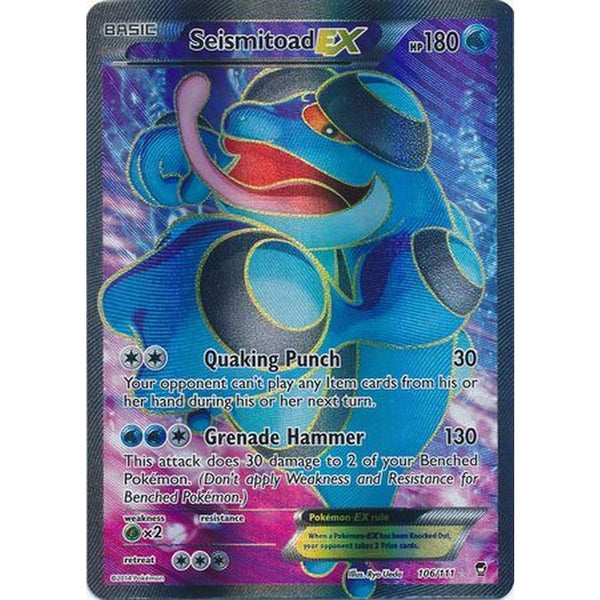 Seismitoad EX - 106/111 - Full Art Ultra Rare