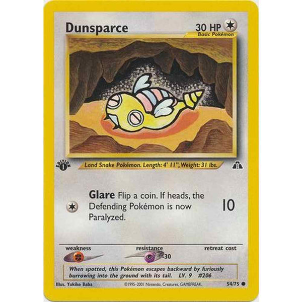 Dunsparce - 54/75 - Common 1st Edition