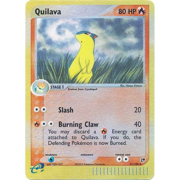 Quilava - 51/100 - Uncommon Reverse Holo