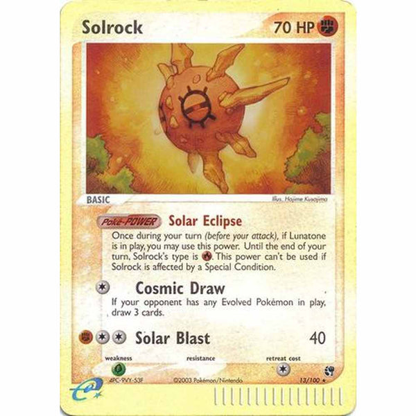 Solrock - 13/100 - Holo Rare Reverse Holo