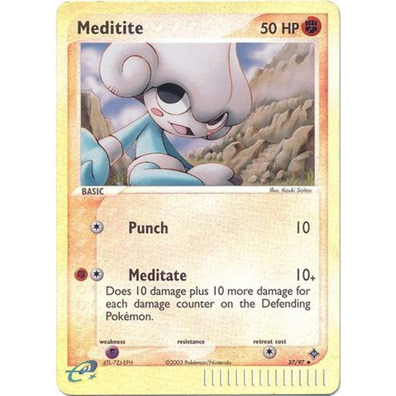 Meditite - 37/97 - Uncommon Reverse Holo