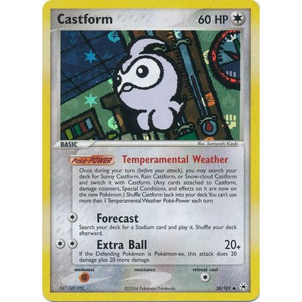 Castform - 30/101 - Uncommon Reverse Holo