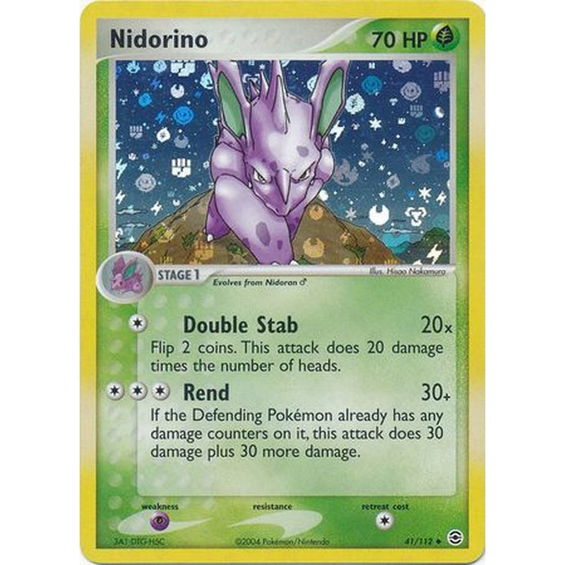 Nidorino - 41/112 - Uncommon Reverse Holo