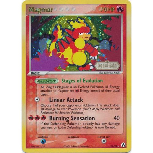 Magmar - 21/92 - Rare Reverse Holo