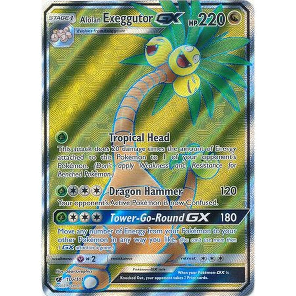 Alolan Exeggutor GX - 107/111 - Full Art Ultra Rare
