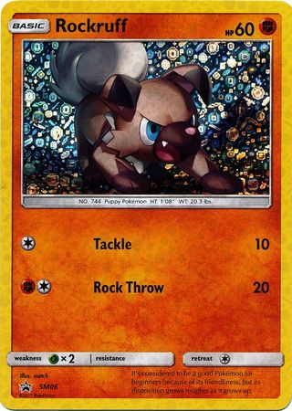 Rockruff - SM06 - Sequin Holo Promo