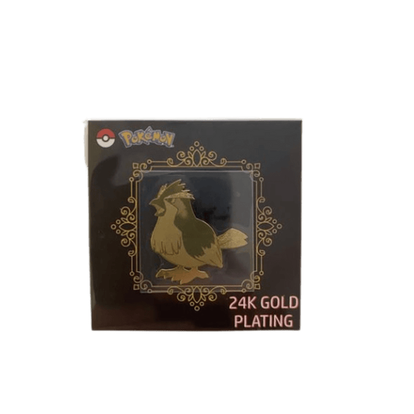 Pidgey - 24K Gold Plating Metal Sticker