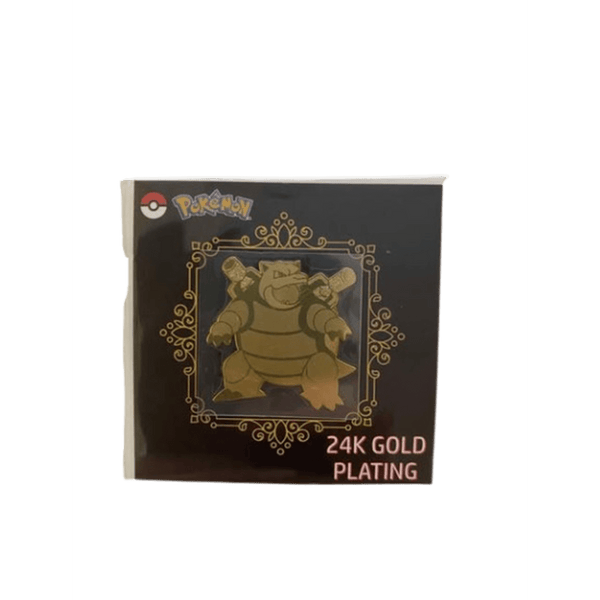 Blastoise - 24K Gold Plating Metal Sticker