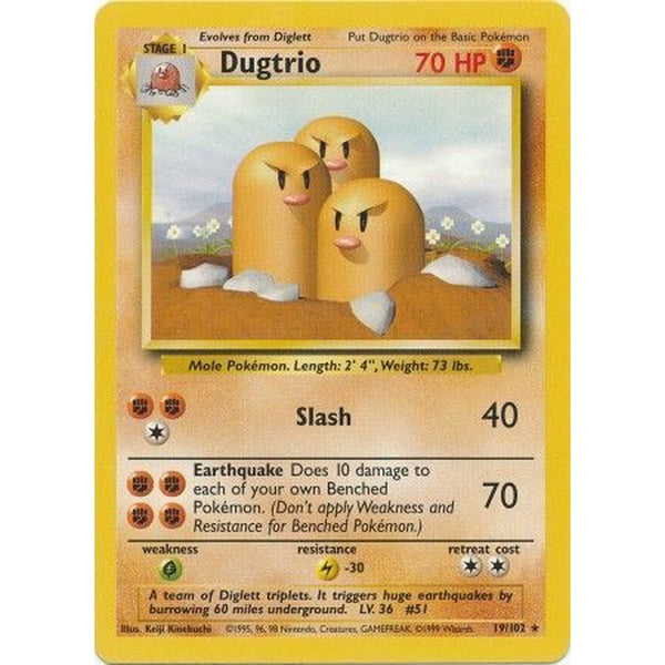 Dugtrio - 19/102 - Rare Unlimited