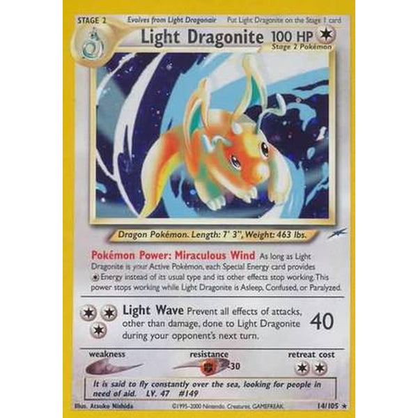 Light Dragonite - 14/105 - Holo Unlimited