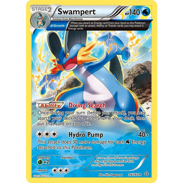 Swampert #36 Pokemon Primal Clash