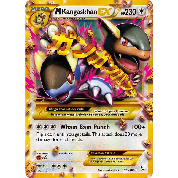 M Kangaskhan EX #109 Pokemon Flashfire