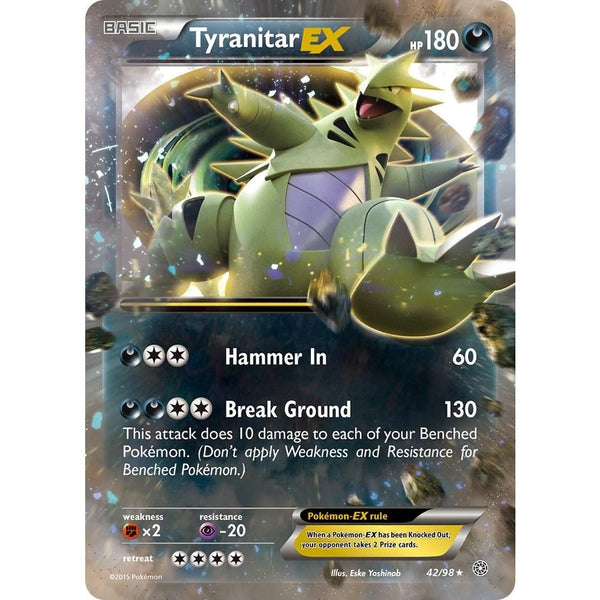 Tyranitar EX #42 Pokemon Ancient Origins