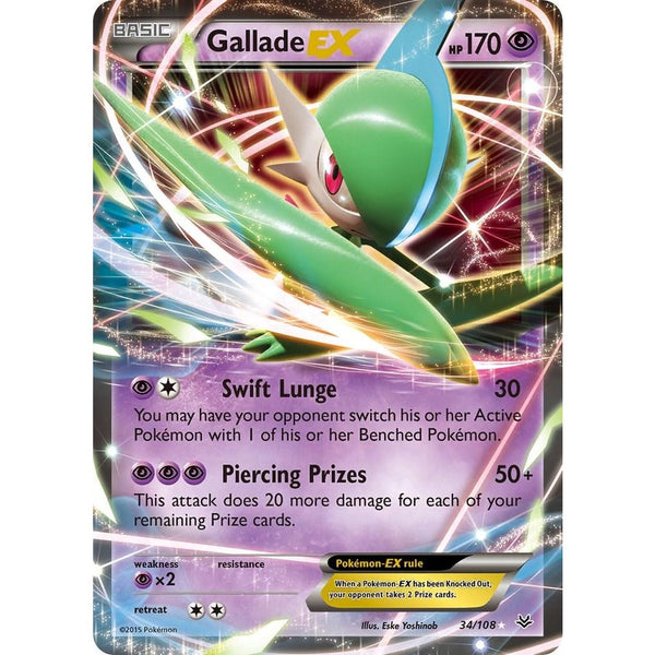 Gallade EX #34 Pokemon Roaring Skies