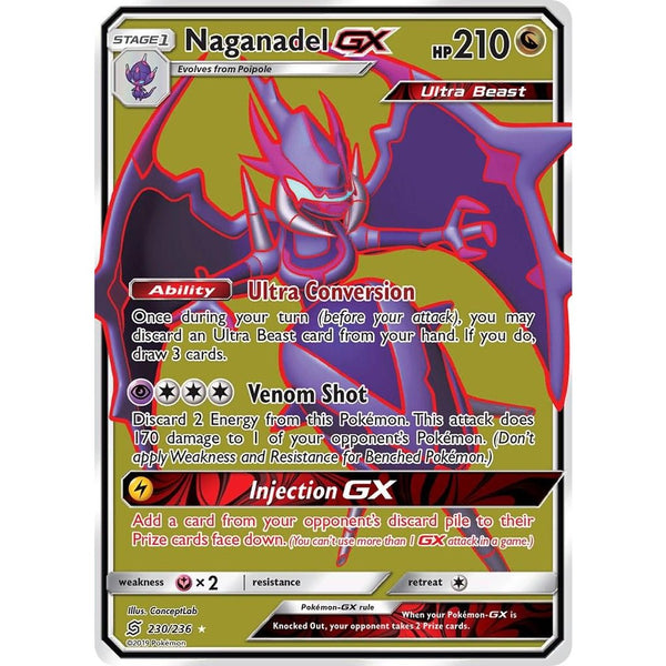 Naganadel GX #230 Pokemon Unified Minds