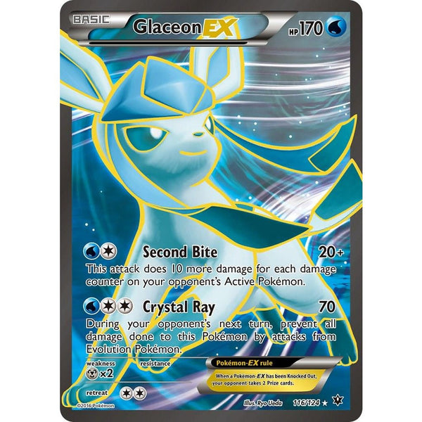 Glaceon EX #116 Pokemon Fates Collide