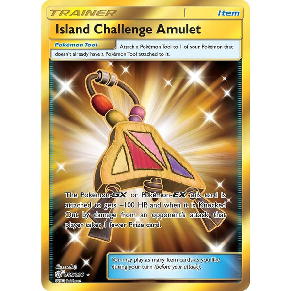 Island Challenge Amulet #265 Pokemon Cosmic Eclipse