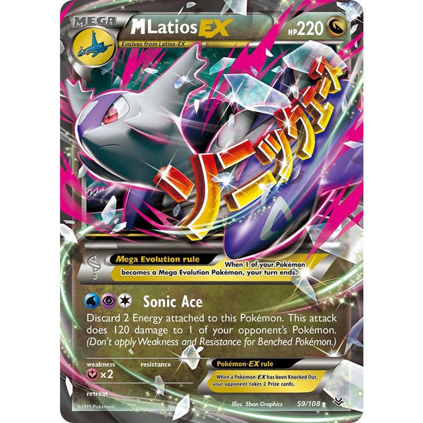 M Latios EX #59 Pokemon Roaring Skies