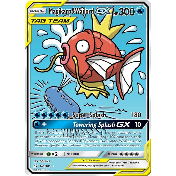 Magikarp & Wailord GX #161 Pokemon Team Up