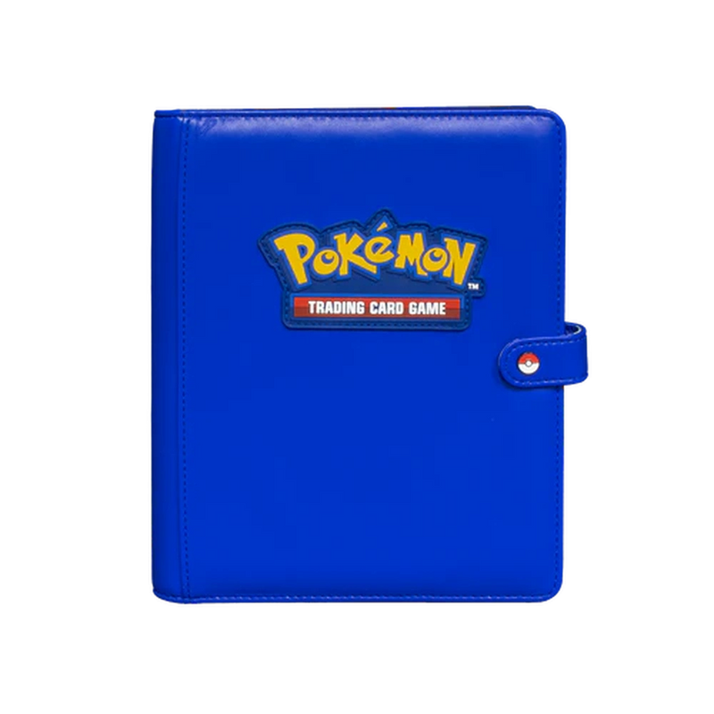 Premium Blue 4-Pocket Snap Binder for Pokemon