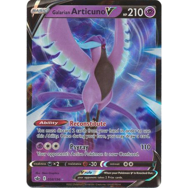 Galarian Articuno V - 058/198 - Ultra Rare