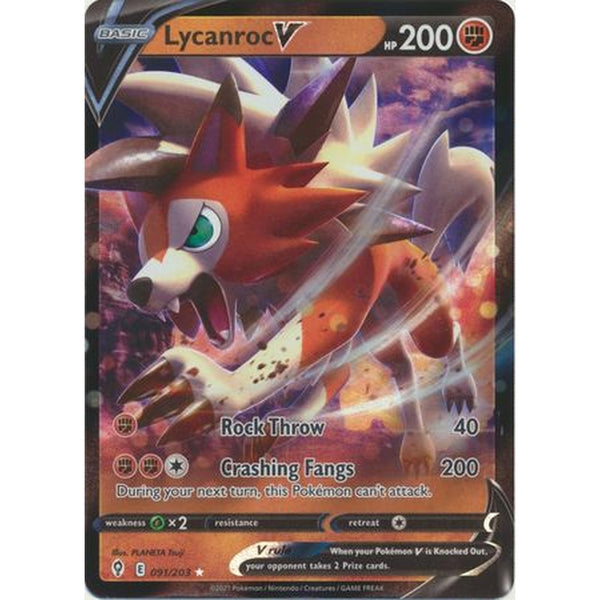 Lycanroc V - 091/203 - Ultra Rare