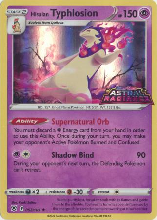 Hisuian Typhlosion - 052/189 - Holo Gamestop Promo