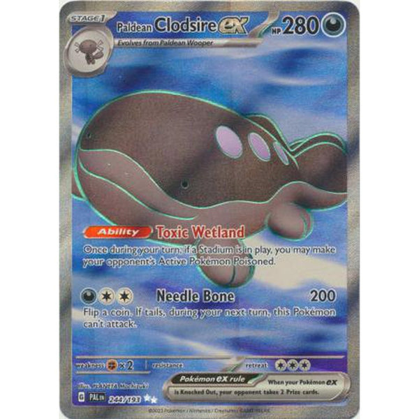 Paldean Clodsire ex - 244/193 - Full Art Secret Rare