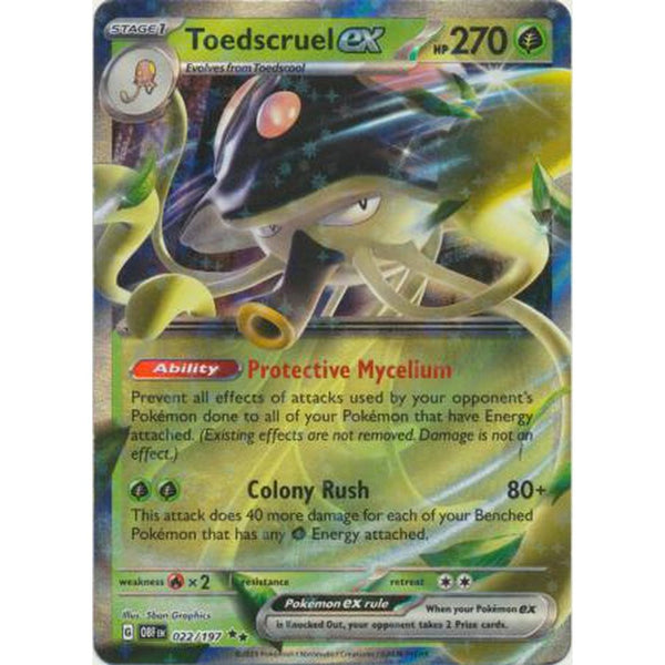 Toedscruel ex - 022/197 - Ultra Rare