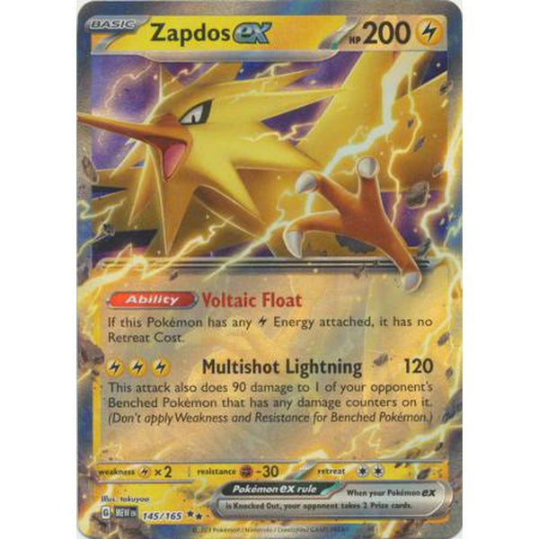 Zapdos ex - 145/165 - Ultra Rare
