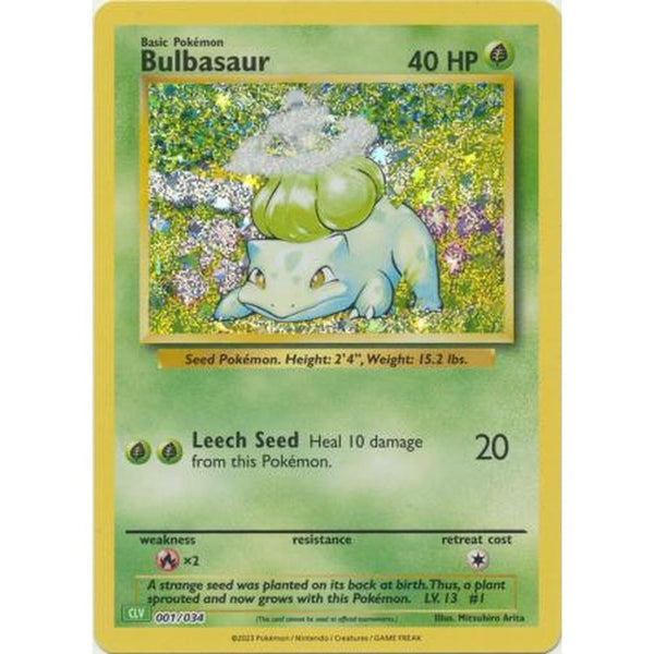 Bulbasaur - 001/034 - CLV