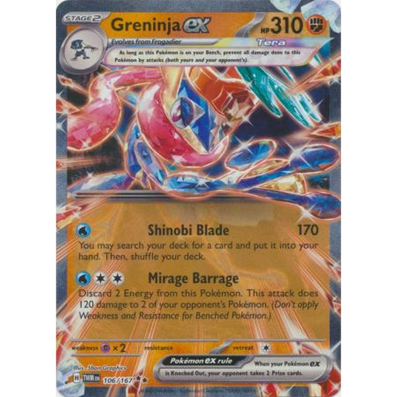 Greninja ex - 106/167 - Ultra Rare
