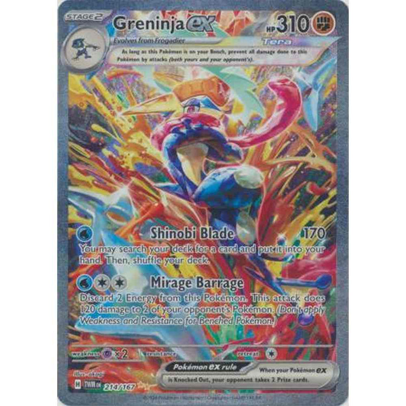 Greninja ex - 214/167 - Special Illustration Rare
