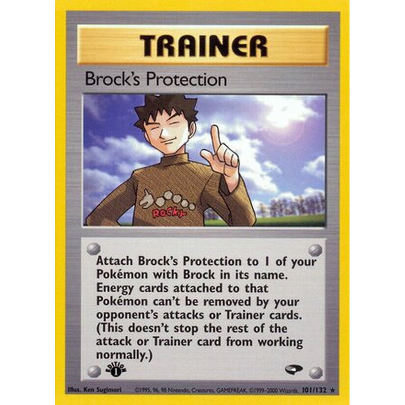 Brock's Protection - 101/132 - Rare 1st Edition