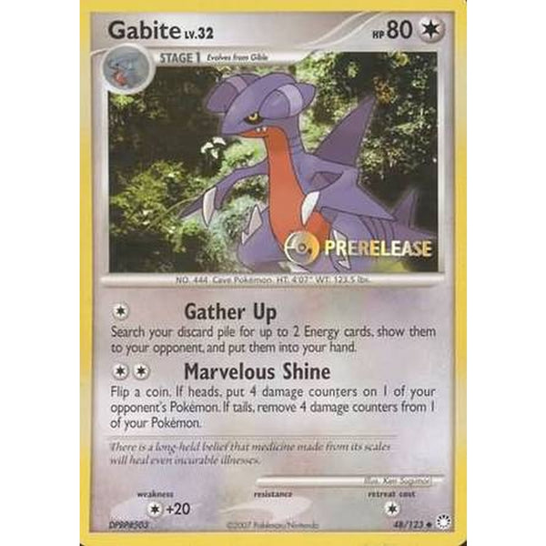 2007 Gabite - 48/123 - Pre-Release Promo