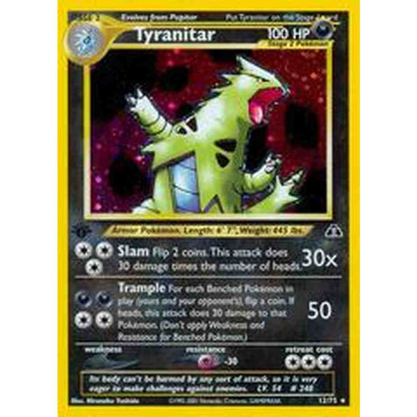 Tyranitar - 12/75 - Holo 1st Edition (DMG)