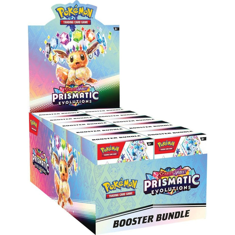 Pokemon Prismatic Evolutions Booster Bundle Display