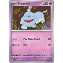 Greavard 70 Stellar Crown Mint Pokémon card with ghost dog design and mint condition