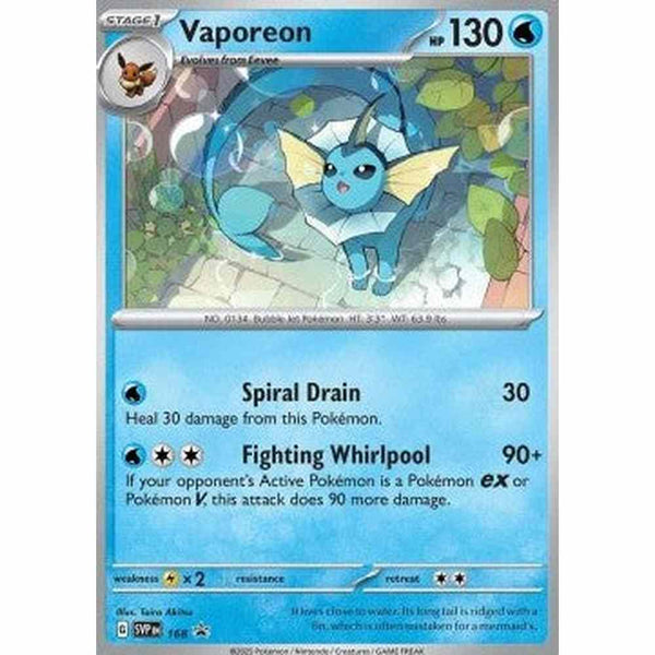 Vaporeon - SVP168 - Prismatic Evolution Promo