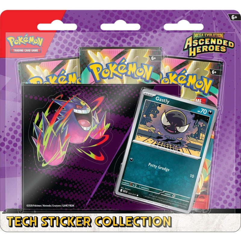 Pokemon Ascended Heroes Tech Sticker - Gastly