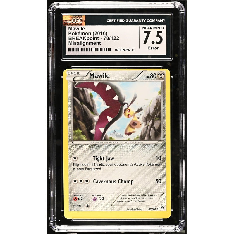 2016 Pokemon - Mawile Misalignment | CGC 7.5 |