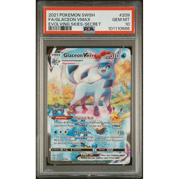2021 FA/GLACEON VMAX - EVOLVING SKIES | PSA 10 |