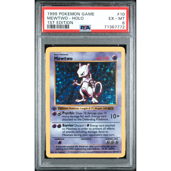 1999 Mewtwo 1st edition - 10/102 | PSA 6 | 1999 Mewtwo 1st edition - 10/102 | PSA 6 |