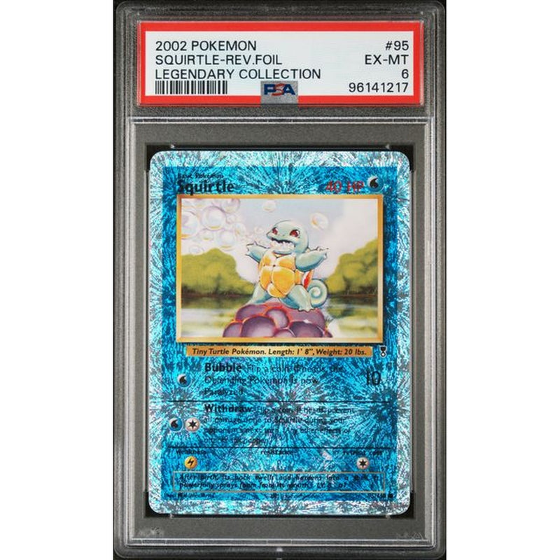 2002 -SQUIRTLE-REV.FOIL - LEGENDARY COLLECTION PSA 6