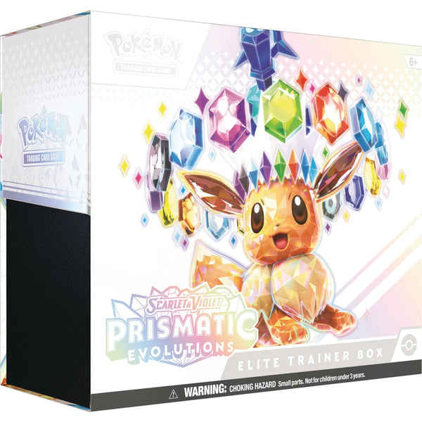 Pokemon Prismatic Evolutions Elite Trainer Box Case 10 stk.