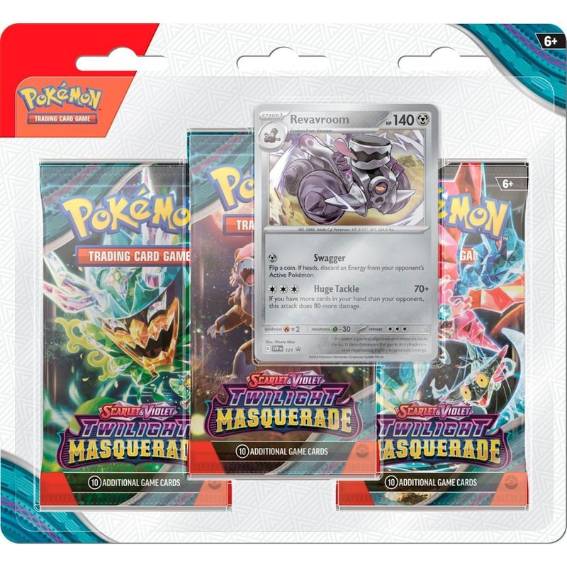 Pokemon - Twilight Masquerade 3-Pack Blister Revavroom